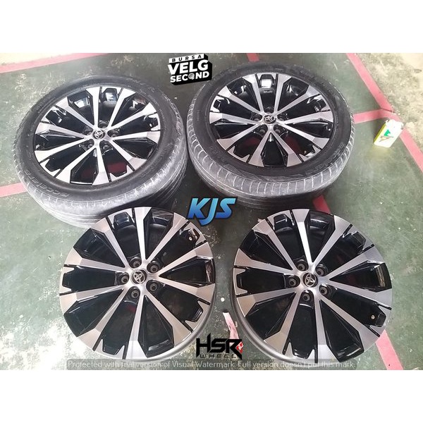 Jual VELG SECOND COPOTAN MOBIL NEW VELOZ R17X6,5 5X100ET45B/P VELG AJA ...