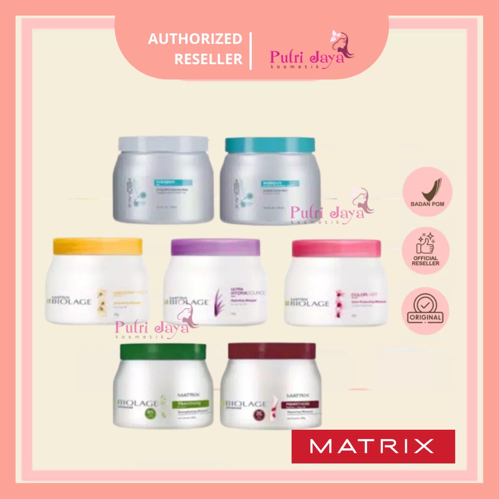 Jual MATRIX BIOLAGE HAIR MASK 500ML | Colorlast/Repair/Cooling/Scalpure ...