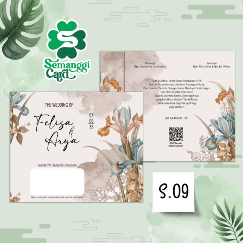 Jual BLANGKO UNDANGAN SEMANGGI 09 | Shopee Indonesia