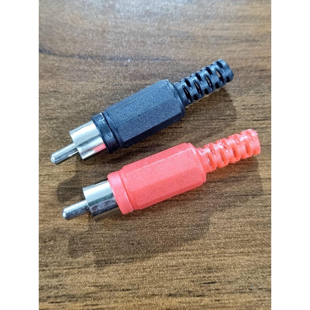 Jual KONEKTOR JACK AUDIO-RCA PVC/ JACK RCA PVC - Harga Per 1 pasang ...