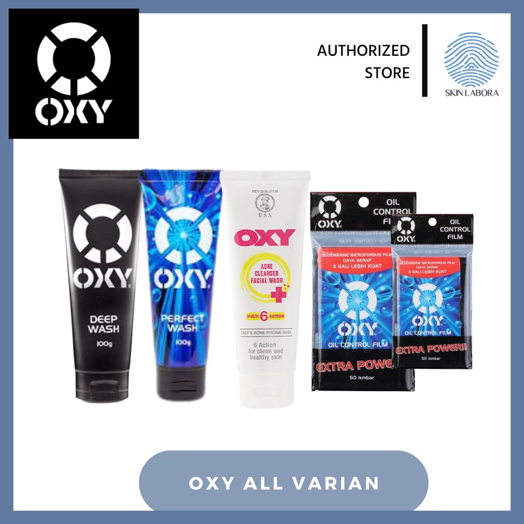 Jual OXY ALL VARIAN Deep Wash 100 gr Perfect Wash 100 gr Acne