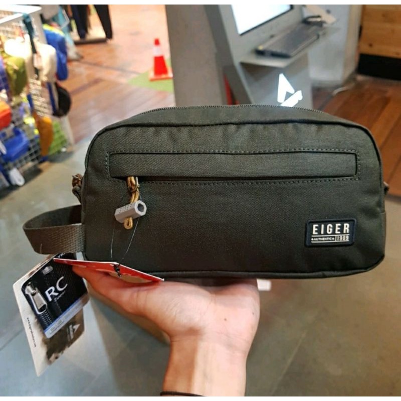 Jual EIGER1989 Tas Tangan Handbag Original Journal Dopp Kit. | Shopee ...