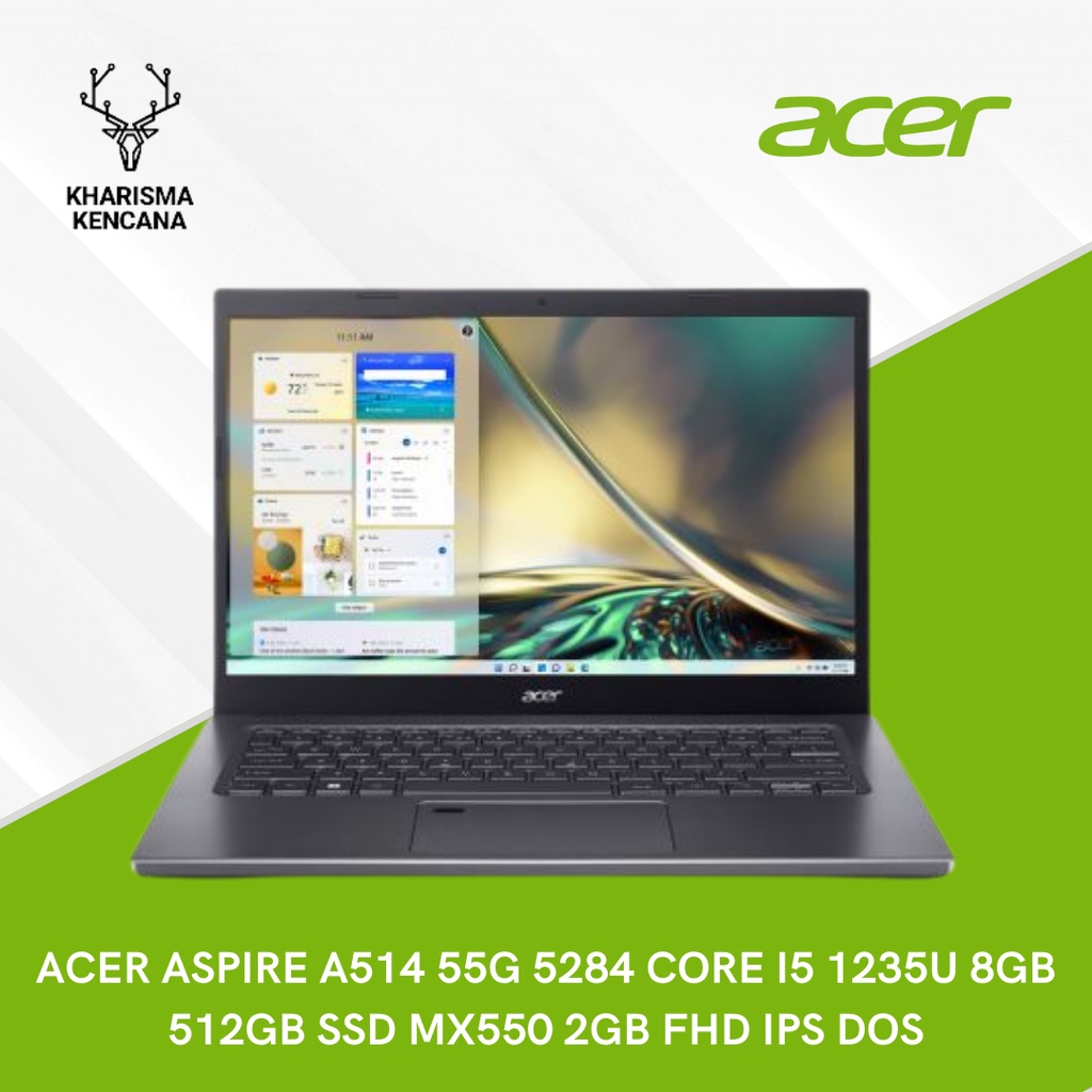 Jual ACER ASPIRE A514 55G 5284 CORE I5 1235U 8GB 512GB SSD MX550 2GB ...