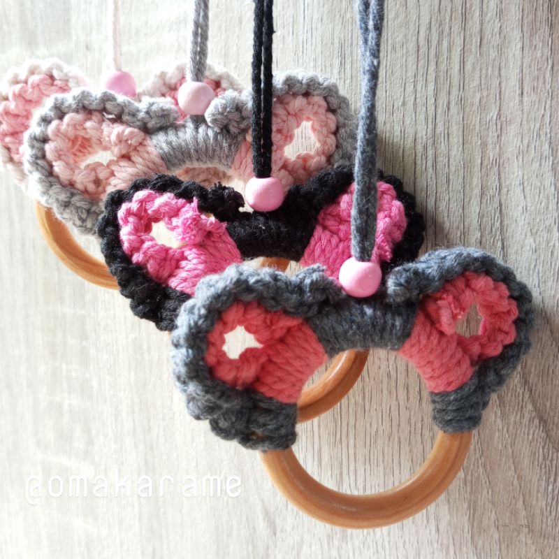 Jual OMAKARAME Mouse Macrame Makrame Tikus Gantungan Tas Mobil Korden ...