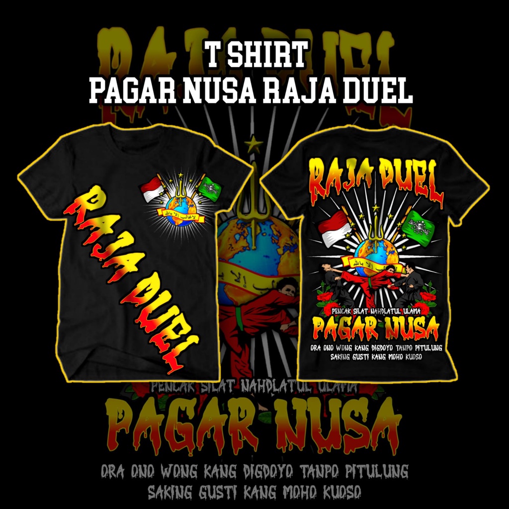Jual T-SHIRT RAJA DUEL PAGAR NUSA LAWASAN (A2 FULL PUNGGUNG) | Shopee ...