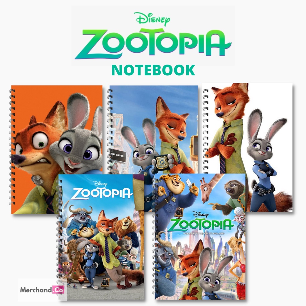 Jual A5 / Notebook Zootopia / Notebook / Buku Tulis / Zootopia / Buku ...