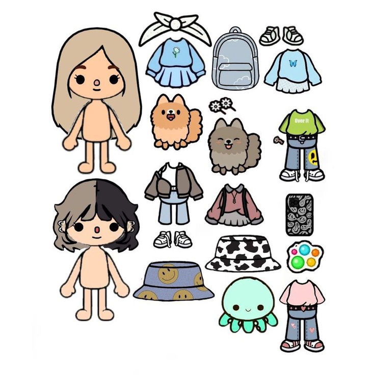 Jual (PROMO RAMADHAN) MAINAN KERTAS TOCA BOCA PAPER DOLL VIRAL MAINAN ...