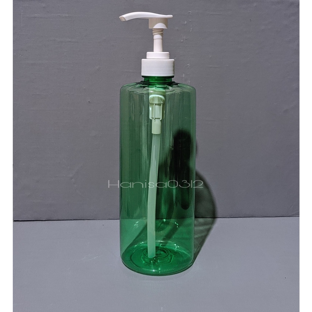 Jual Botol Pump 1000 ml Bening Hand Soap / Botol Pump 1 Liter Ijo ...