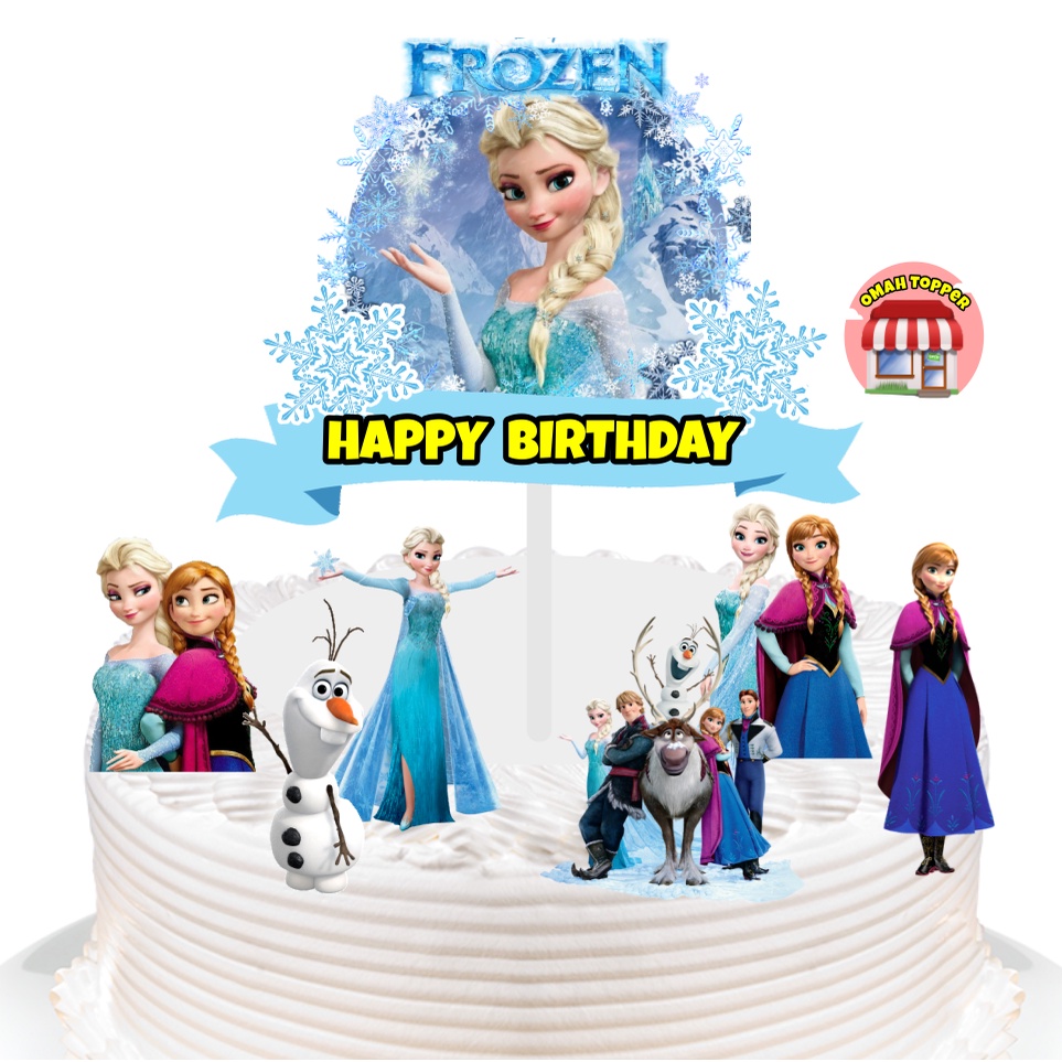 Jual Topper Tema Frozen / Topper Cake / Kue Ultah | Shopee Indonesia