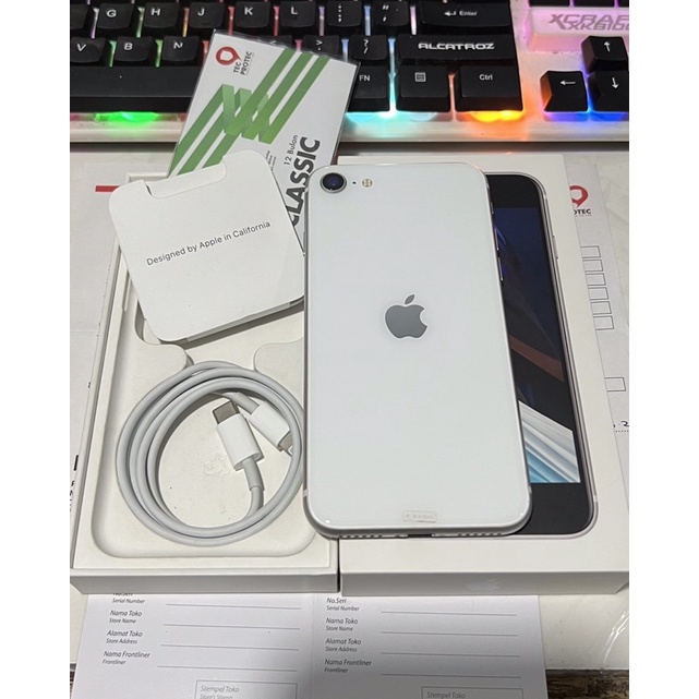 Jual Apple iPhone SE 2020 (Generasi ke 2) iBox 128GB FULLSET NOMINUS