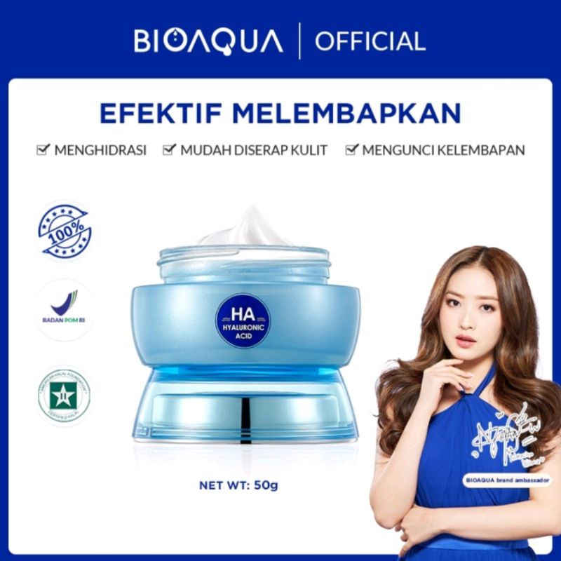 Jual BIOAQUA Hyaluronic Acid Moisturizing Cream 50g Shopee Indonesia