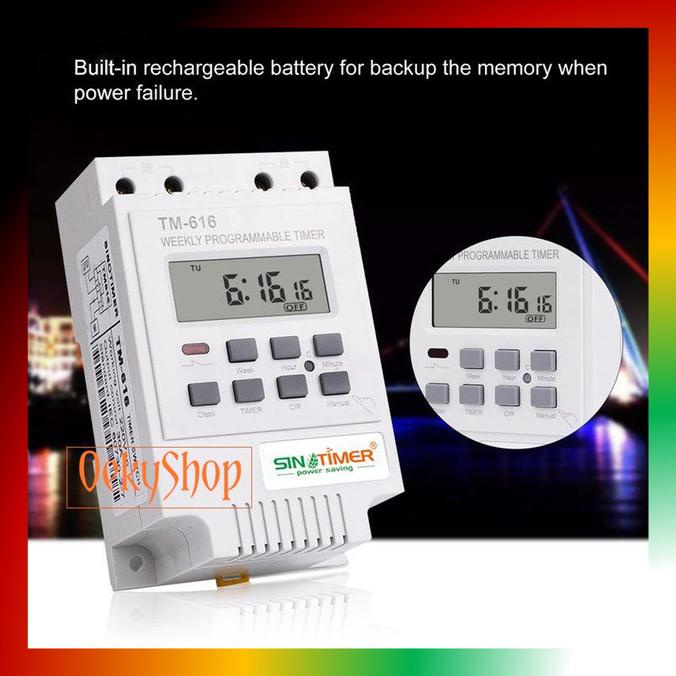 Jual Digital Timer Programmable Switch Relay 30A 220V 17 Timing ...