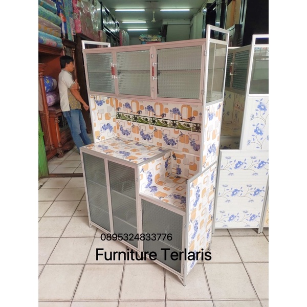 Jual Rak Piring Pintu Keramik Kaca Rak Piring Alumuniumik Keramik Rak Piring Kaca Lemari Dapur