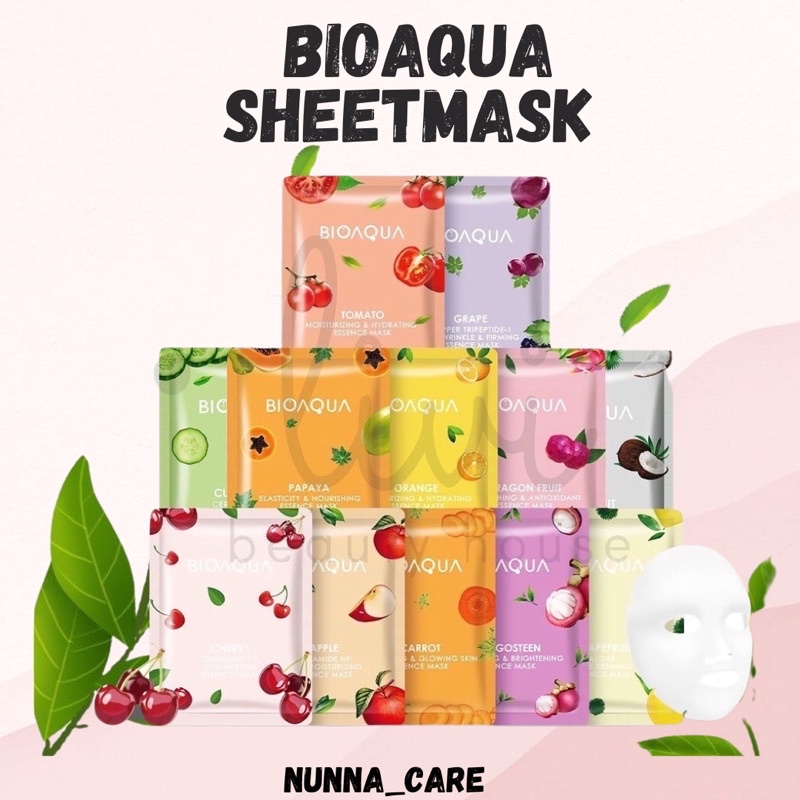 Jual BIOAQUA Sheet Mask 25g(NEW VARIAN) Shopee Indonesia