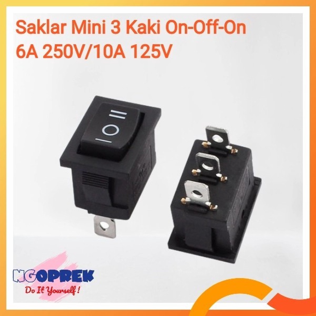 Jual Saklar Mini 3 Kaki On-Off-On 6A 250V/10A 125V | Shopee Indonesia