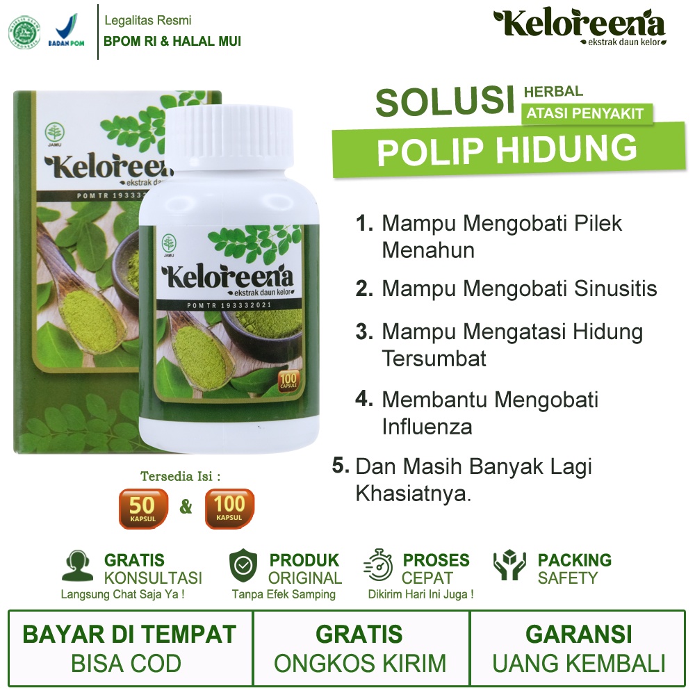 Jual Obat Polip Hidung Sinusitis Radang Sinus Pilek Menahun Hidung ...