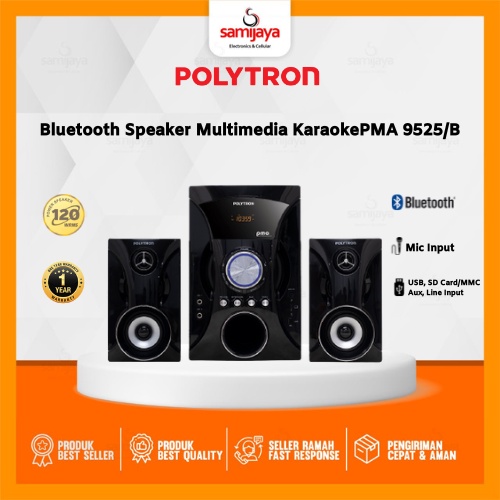 Jual SPEAKER POLYTRON PMA 9525/B BLUETOOTH SPEAKER MULTIMEDIA KARAOKE ...