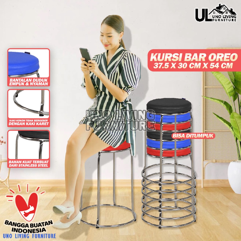 Jual Kursi Baso Oreo Besi Kingdom Murah Kaki Besi Kursi Bar Oreo Kursi