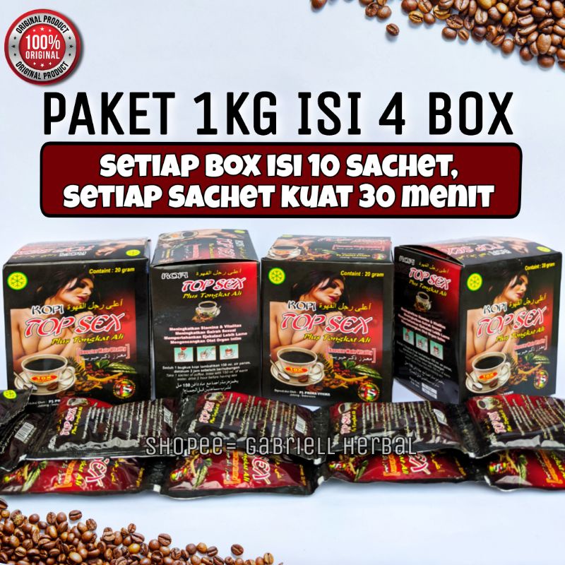 Jual Kopi Top Sex Paket 4 Box Original Shopee Indonesia