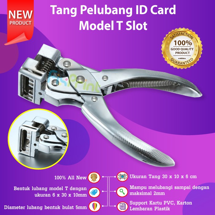 Jual Kol Tang Pelubang Id Card Model T Slot Punch Airplane Hole Pvc ...