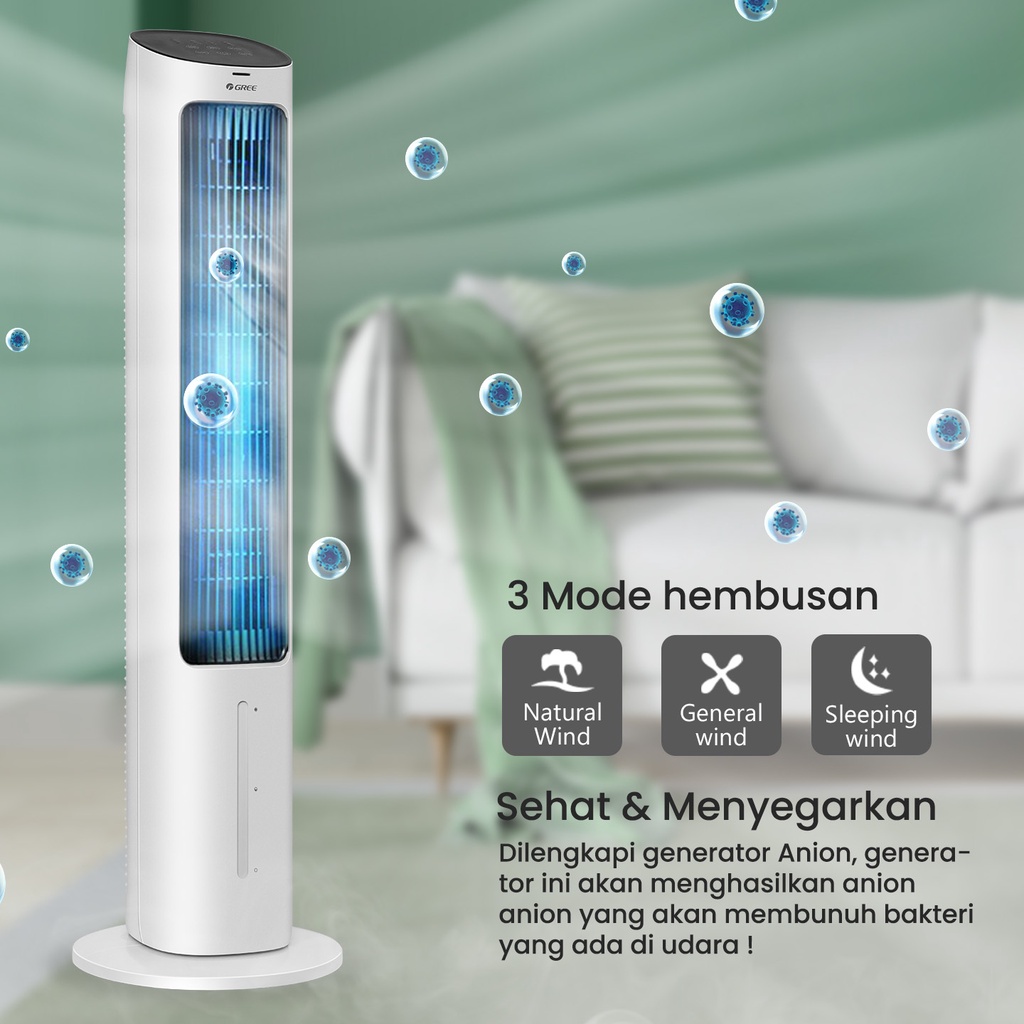 Jual GREE Tower Fan Air Cooler Air Cooler GTA ACOOL4 Garansi Resmi 1