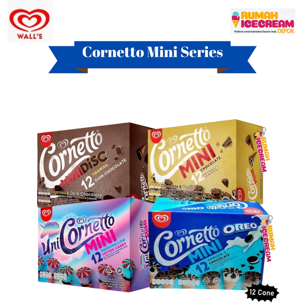 Jual Eskrim Walls Cornetto Mini Series - 3pack | Shopee Indonesia