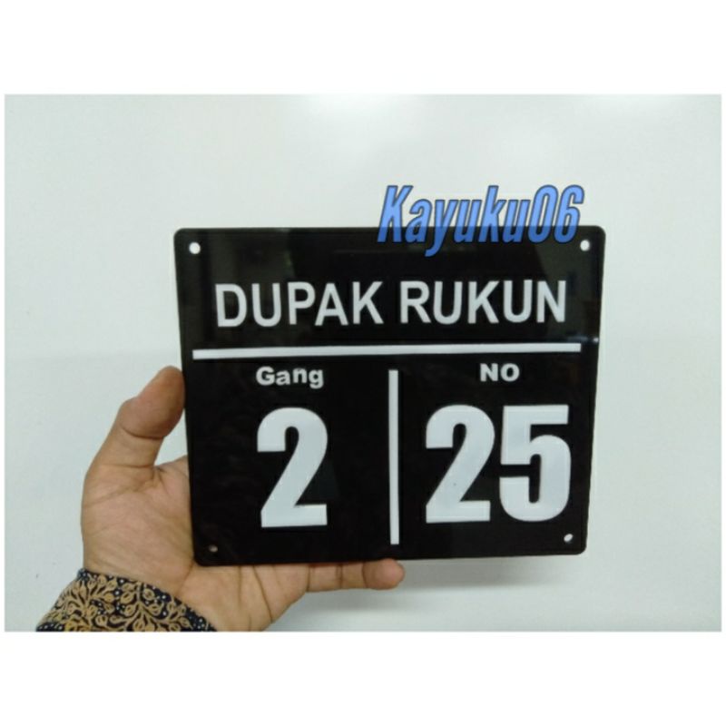 Jual Nomor Rumah Acrylic Timbul Custom Papan Alamat Akrilik Nomer