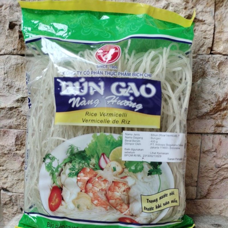 Jual BUN GAO RICE VERMICELLI / BIHUN VIETNAM 400 GRAM | Shopee Indonesia