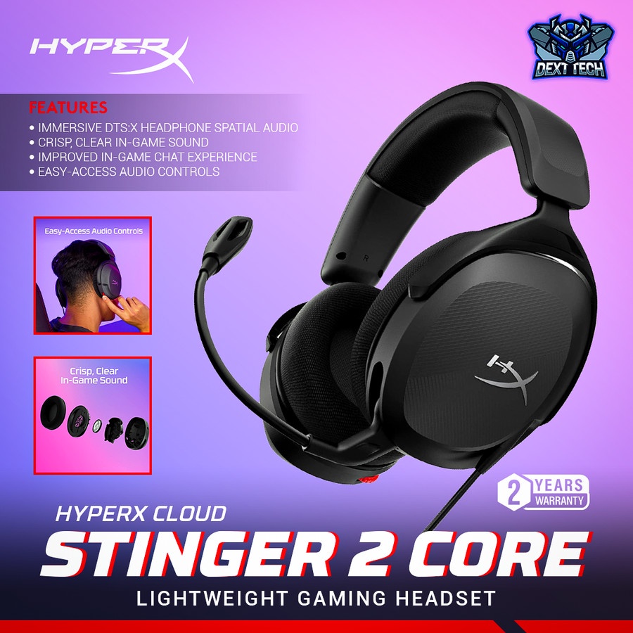 Jual HyperX Cloud Stinger 2 Core Lightweight Wired Gaming Headset ...