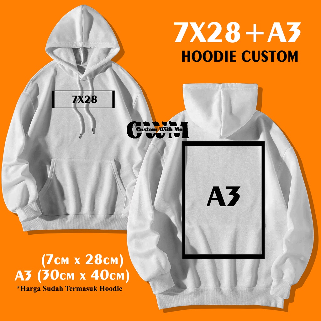 Hoodie custom satuan store