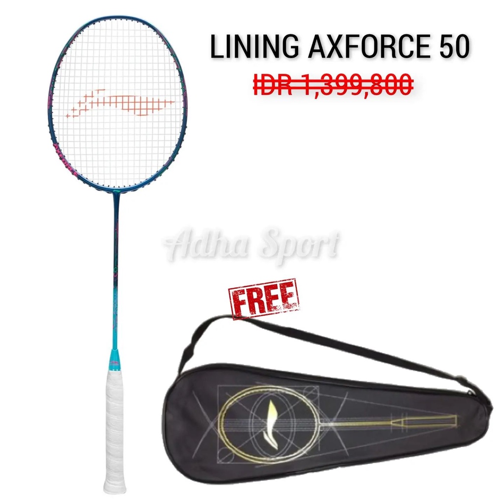 Jual Lining Axforce 50 Original Raket Badminton Bulutangkis | Shopee ...