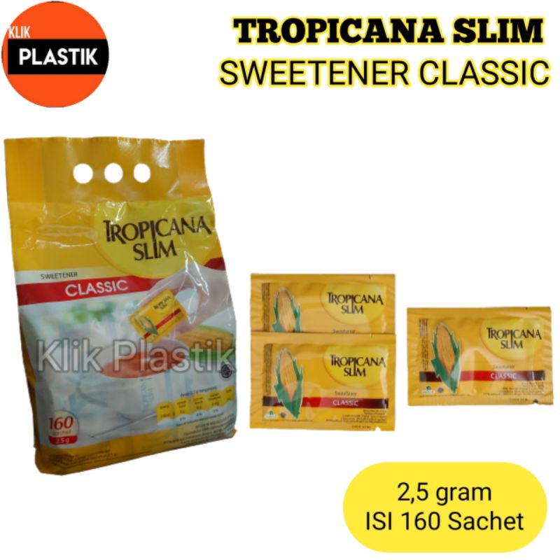 Jual Gula Diet Tropicana Slim Isi 160 Sachet Gula rendah kalori Gula ...