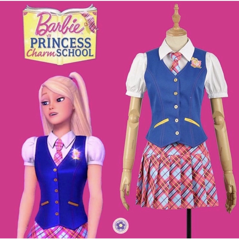 Jual [READY STOCK] BARBIE PRINCESS CHARM SCHOOL UNIFORM seragam cosplay ...