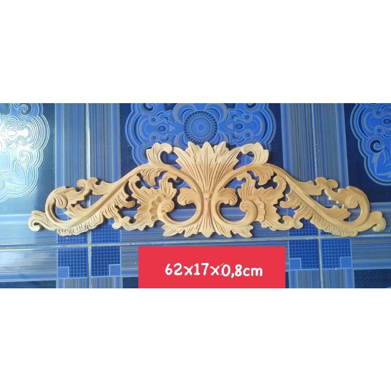 Jual dekorasi ukir tempel gunungan kusen jendela pintu pagar hiasan