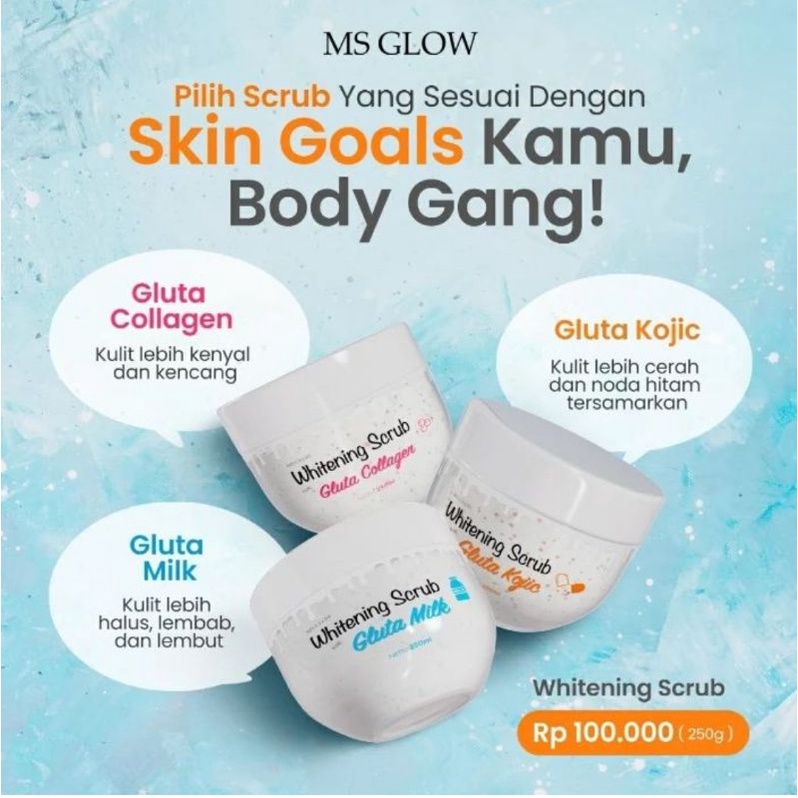 Jual GLUTA BODY SCRUB SULTAN MS GLOW ALL VARIANT | Shopee Indonesia
