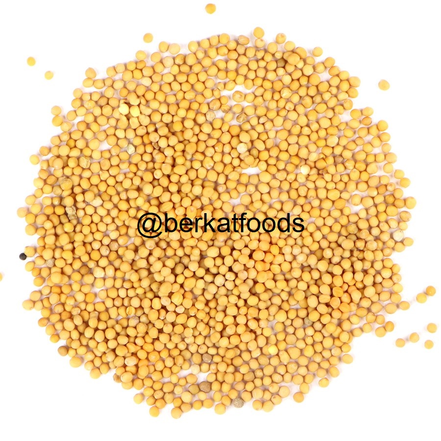 Jual Yellow Mustard Seed 250gr / Biji Sawi Kuning Import / Rai Seeds ...