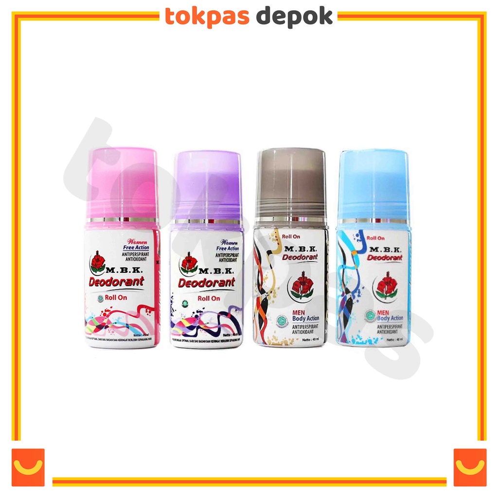 Jual MBK Deodoran Roll On 40 ml - Penghilang Bau Badan | Shopee Indonesia