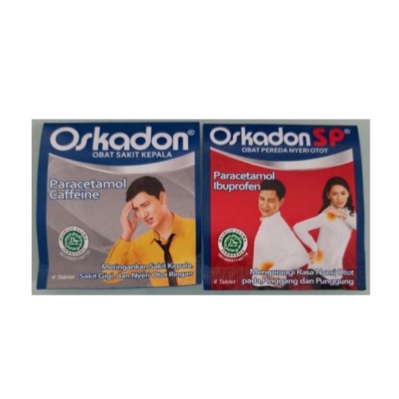 Jual Oskadon Obat Sakit Kepala 1 Strip Isi 4 Tablet Shopee Indonesia