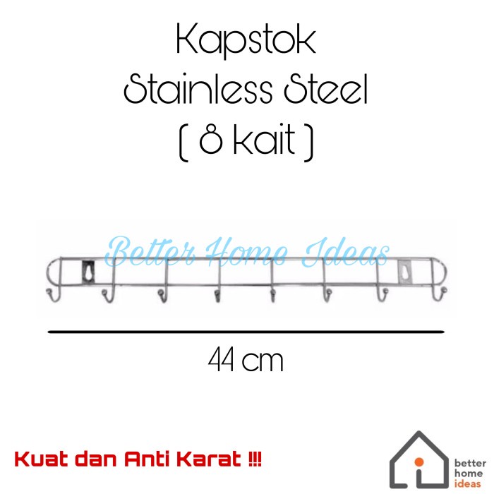 Jual Gantungan Baju Dinding Kapstok Stainless Steel Kait Shopee Indonesia