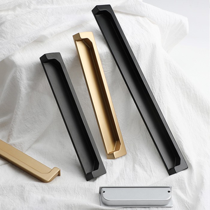 Jual Gagang Handle Tanam Profil Pinggir Laci Pintu Recessed Handle ...