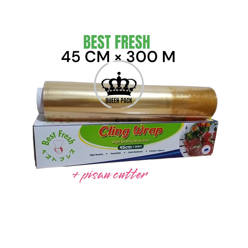 Jual BF Wrapping Film Best Fresh 45cm X 300M Easy Slide Cutter Cling