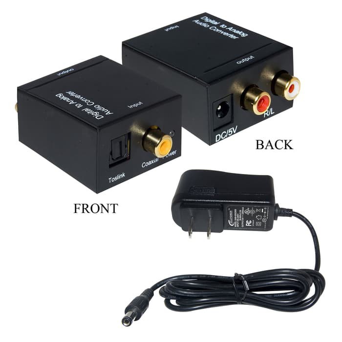 Jual Digital to analog audio converter adapter - optical coaxial ...