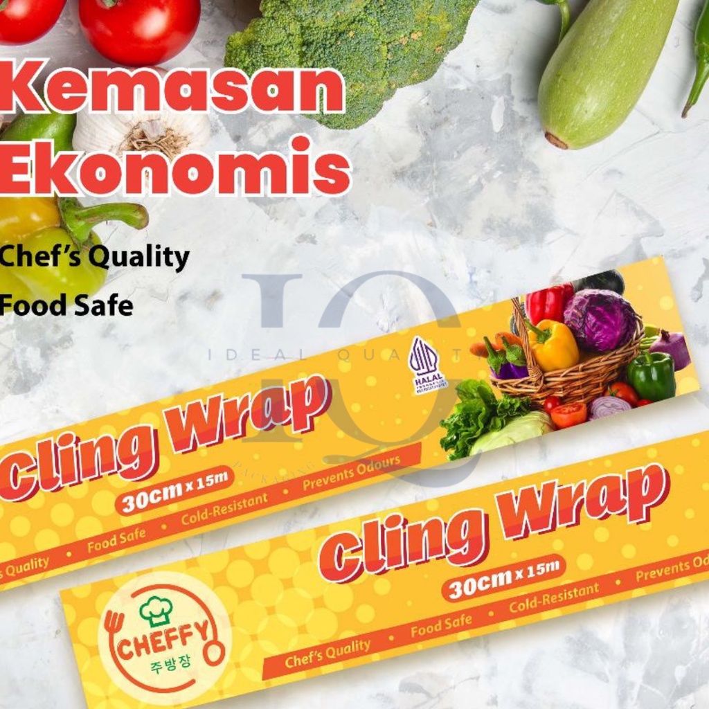 Jual Wrapping Film Cling Wrap Refill Cheffy 45cm x 15m Kemasan Ekonomis ...