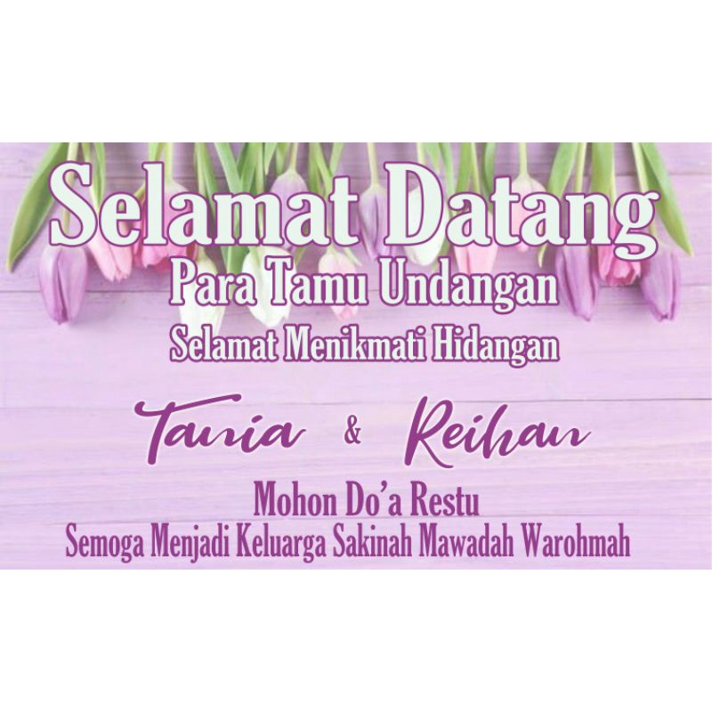 Jual Paket Banner Pernikahan/ Paket Spanduk Pernikahan/ Paket Banner ...