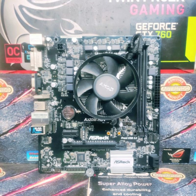 Jual Paket Motherboard Amd Am Asrock A M Hdv Processor Ryzen X