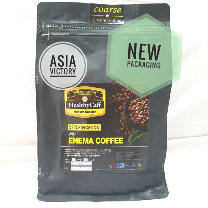 Jual Terapi Healthycaff 500Gr Medium Roasted Healthy Caff Kopi Organik ...