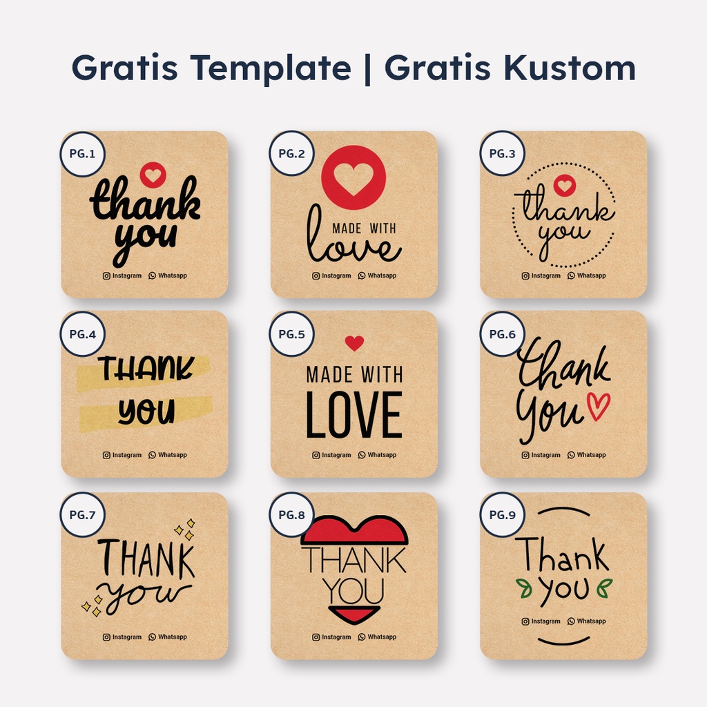 Jual Exilo Print Cetak Stiker Kraft Coklat Label Kotak Shopee Indonesia