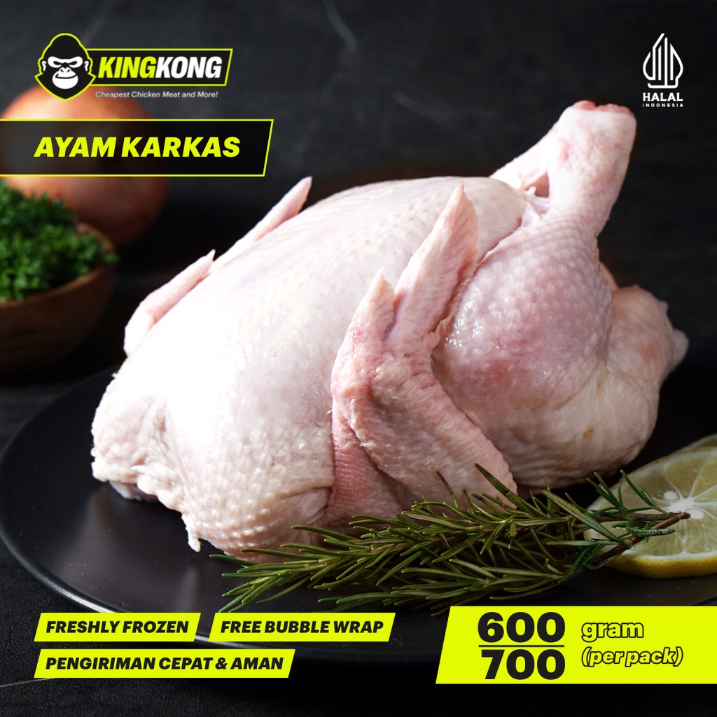 Jual Daging Ayam Karkas Utuh Broiler Freshly Frozen 600 700 Gram