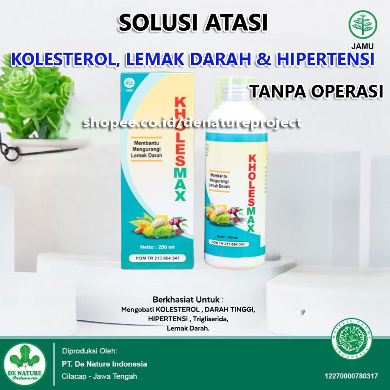 Jual Kholesmax Kolesmax Obat Herbal Kolesterol Normalkan Trigliserida ...