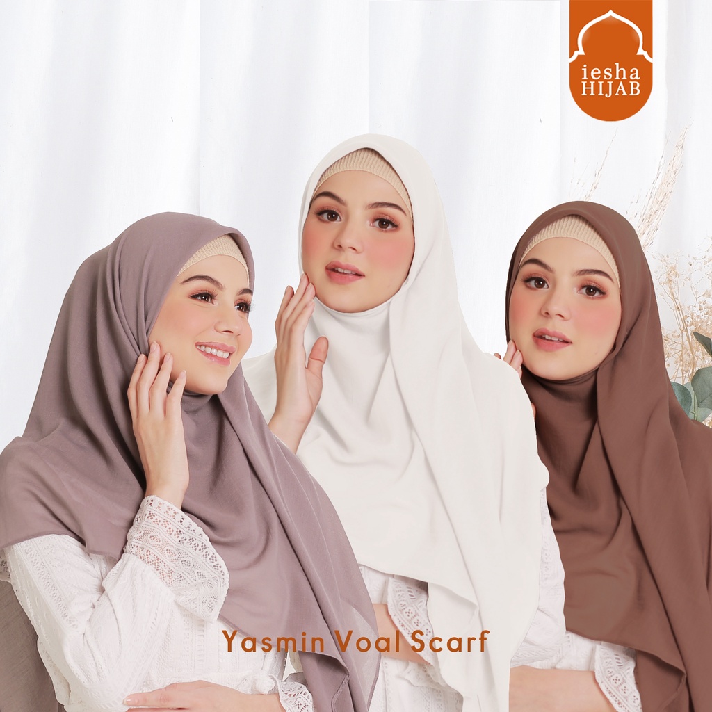 Jual Jilbab Voal Hijab Segiempat Arabian Voal Coklat Choco Warna Estetik Bahan Adem Lembut Mudah 7711